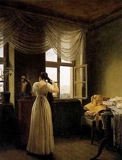 Georg Friedrich Kersting At the Mirror oil painting picture